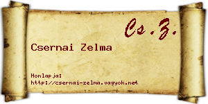 Csernai Zelma névjegykártya